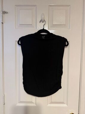 a new day Black Sleeveless Mock Neck Tank
